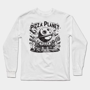 Pizza Planet Tribute - Fan Movie Theater Pizza Planet Movie Tribute - Pizza Planet best Tribute and Designs Piza Pitza Pitsa Planet Tribute - Pizza Lover Pizza Slice - Pizza and Chill Long Sleeve T-Shirt